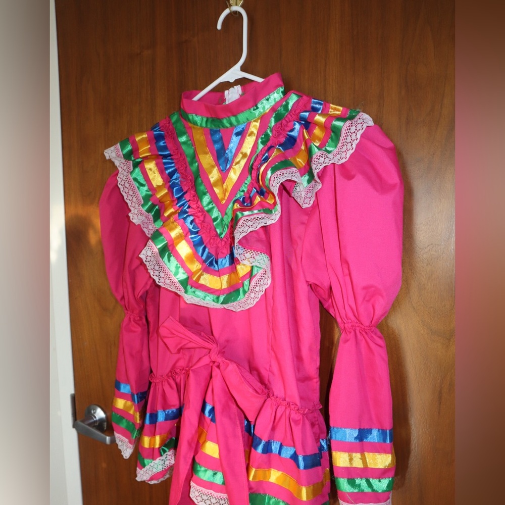 Colorful Ruffled Dress - Picture 2 of 5